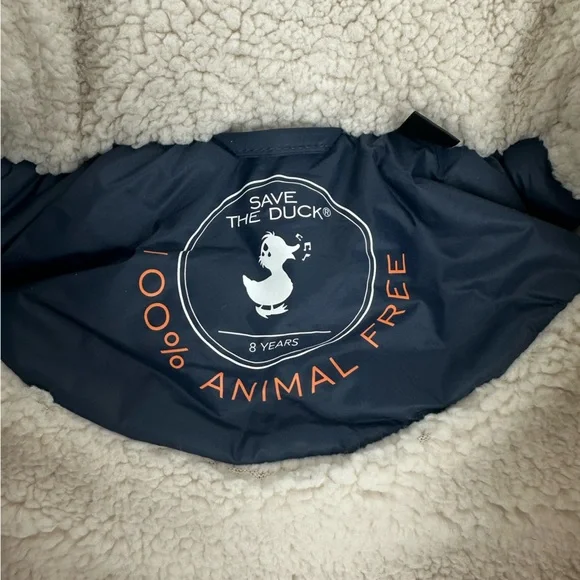 SAVE THE DUCK Blue Puffer Jacket with Insulated Quilting - Picture 4 of 12